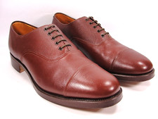 SANDERS MILITARY OFFICERS DRESS SHOES UK10 - BRAND NEW - MADE IN 1982