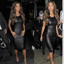 WOMENS CAP SLEEVE PVC WET LOOK