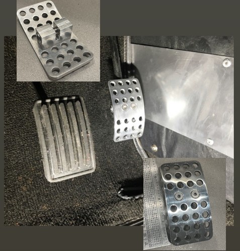 Billet aluminum gas pedal - aluminum,