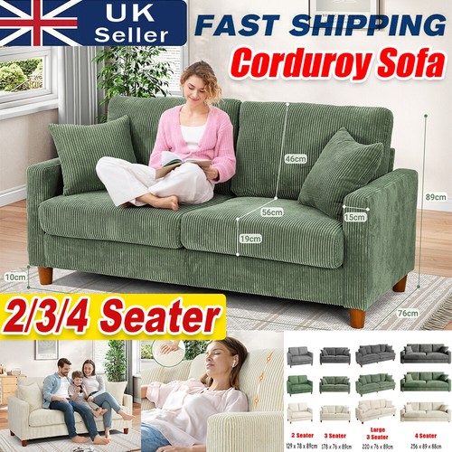 Seater corduroy sofa - 2/3/4,