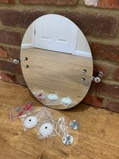Croydex Wall Mounted Oval Tilt Mirror for Bathroom, 49.5 x 38 cm. Excellent.