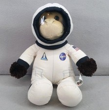 NASA Kennedy Space Center Plush Chimp Monkey Vintage Removable Helmet Rare