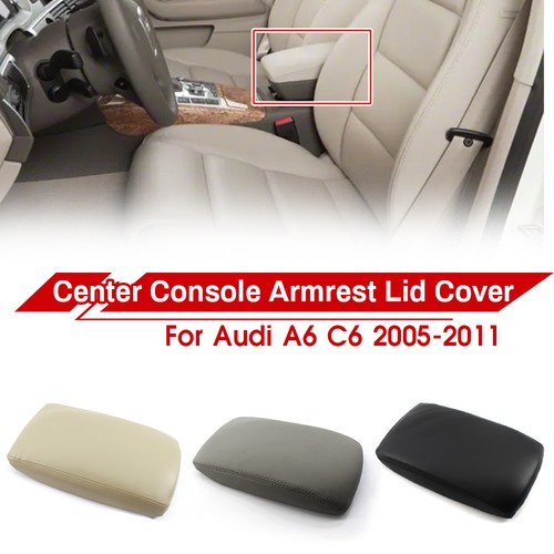 Leather center console - leather, armrest