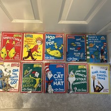 10x Dr Seuss and Cat In The Hat Paperback Bundle Classic Collection 90/00s books