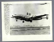 LOCKHEED SUPER CONSTELLATION RC-121 DITCHING USAF VINTAGE ORIGINAL PRESS PHOTO