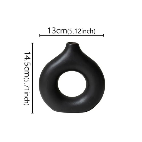 Modern donut vase - donut,