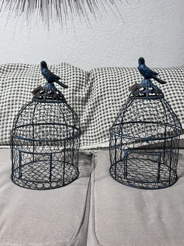 Rustic distressed blue - distressed, bird