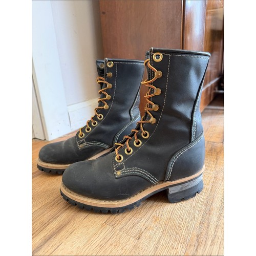 Vtg georgia black leather - vtg,