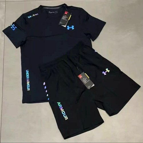 Under armour set black short - black,
