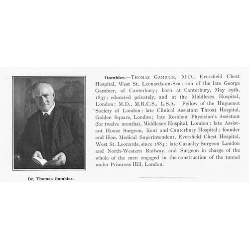Thomas gambier of - gambier, md