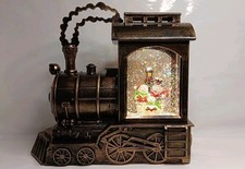 Snowman Musical Train Glitter