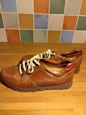 Pikolinos Men's Casual Shoes Trainers Leather Tan Brown Lace Up SIze 42 UK 8