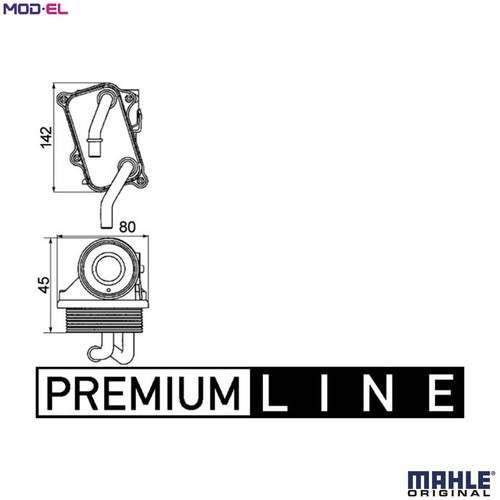 Oil cooler engine - oil,