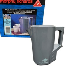 Morphy Richards Mini Jug Travel Kettle Grey 43275 (0.7 Ltrs) + 2 Cups Boxed VGC