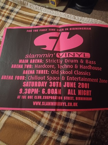Slammin vinyl flyer que club - vinyl,