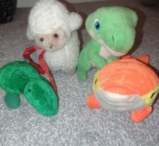 animals soft toy  Dinosaur , Crocodile, sheep X 4 soft toy plush  cuddly