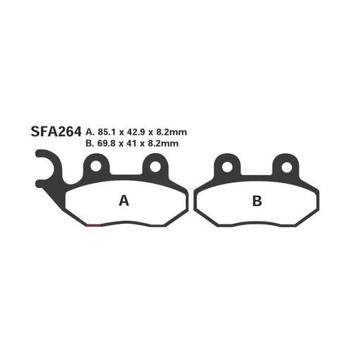 Pair pads ebc sfac - of,