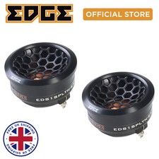 Car Tweeters Component EDGE Street 240 Watts Max Titanium Dome Tweeters - Pair