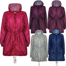 Ladies womens printed - printed, kagoul
