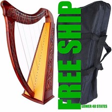 LARGE 37" CELTIC HARP IRISH