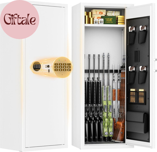 White gun safe - white,