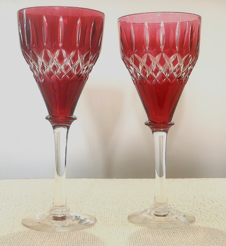 Vintage john walsh glass ruby - vintage,
