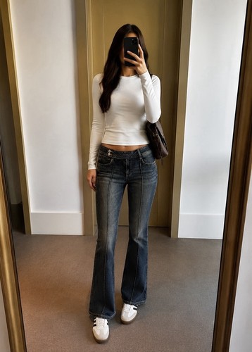 Zara low rise - bootcut, jeans