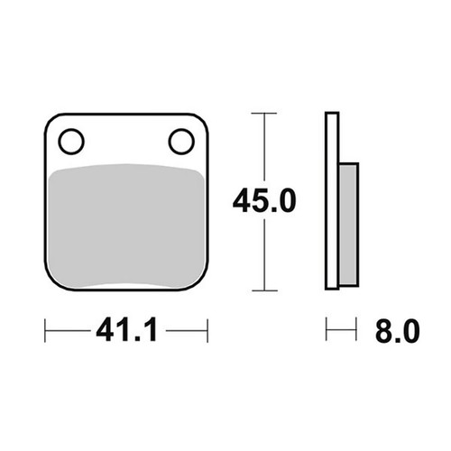 Pair brake pads sbs - brake,