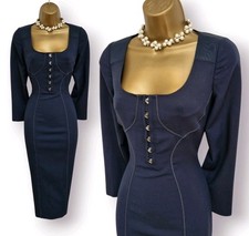 Karen Millen UK 10 Navy Blue