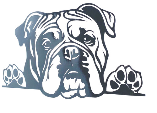 English bulldog dog decal - bulldog,