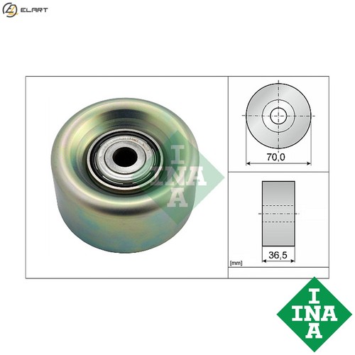 Deflectionguide pulley vribbed - deflectionguide,
