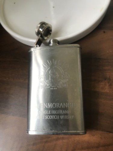 Glenmorangle whiskey flask - whiskey,