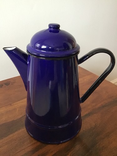 Vintage royal blue enamel - vintage,