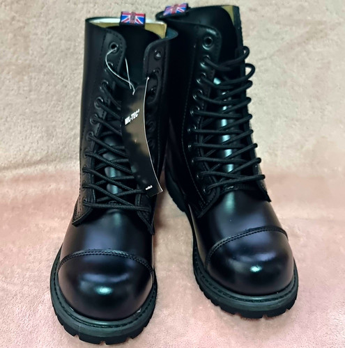 Mil tec black leather lace - black,