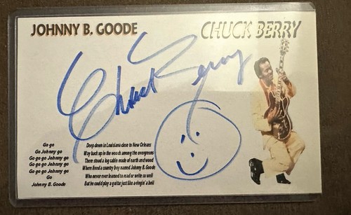 Chuck berry autographed - chuck,