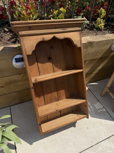 Vintage pine wall shelf - vintage, unit