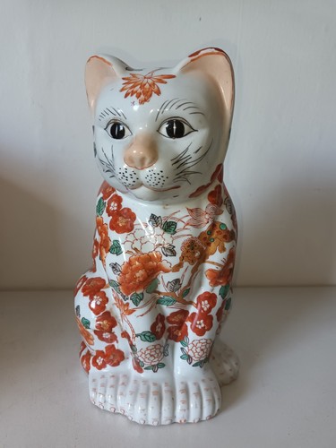 Chinese porcelain cat - , figurine