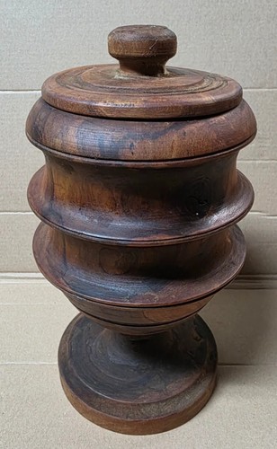 Vintage wood wooden - wood, turned