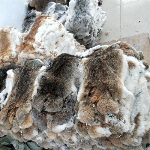 50pcs set real rabbit pelt - 50pcs/set,