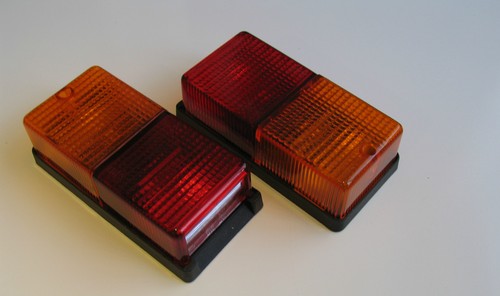 Rear lights oblong trailer - rear,