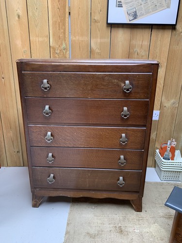 Vintage lebus tallboy chest - vintage,