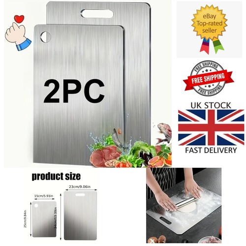 Cutting board 2pc stainless - 2pc,