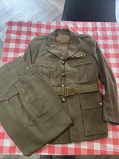 WW2 British Army Officers Royal Artillery Service Dress Jacket And Trousers