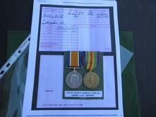 WW1 VICTORY/WAR MEDAL PAIR TO