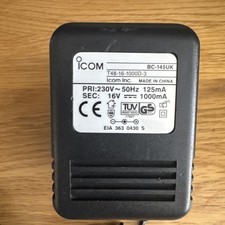 ICOM BC-145UK POWER SUPPLY 16V 1000MA 