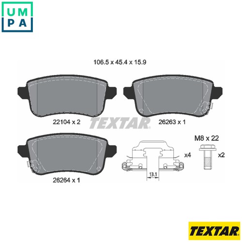 Brake pad set - brake,