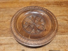 Carved Wooden Bowl Plate Dish