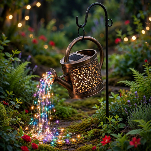 Solar watering can lights - watering,