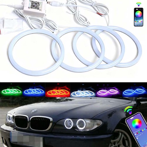 4pcs rgb headlight - led, angel