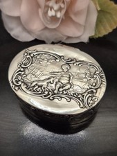 Antique Solid Silver Pill